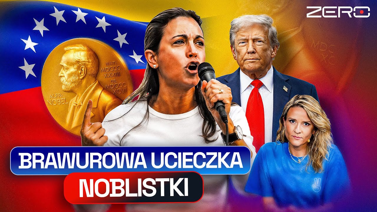 MACHADO UCIEKŁA Z WENEZUELI I ODEBRAŁA NOBLA. POM&Oacute;GŁ JEJ TRUMP