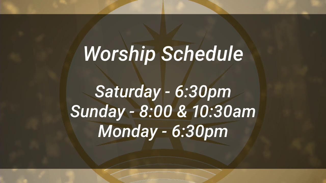 Sunday Worship Signed, 8:00 AM, December 28, 2025