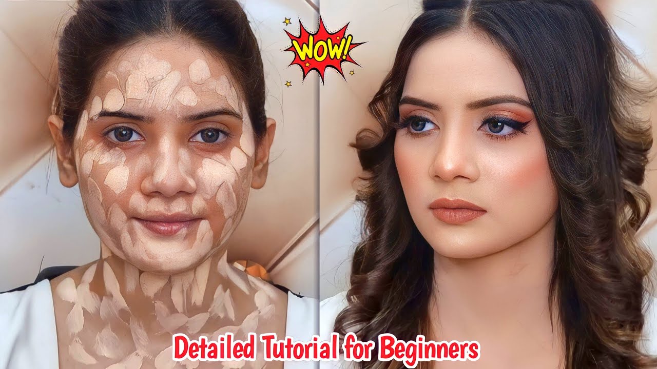 Soft Glam Brown Makeup Tutorial || Step by Step Wedding Guest Makeup Look for Beginners...