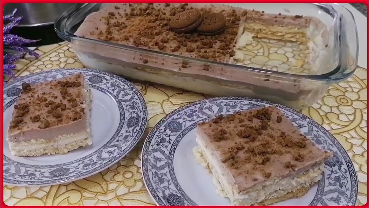 عمل حلى البسكويت بارد سهل وسريع بدون فرن