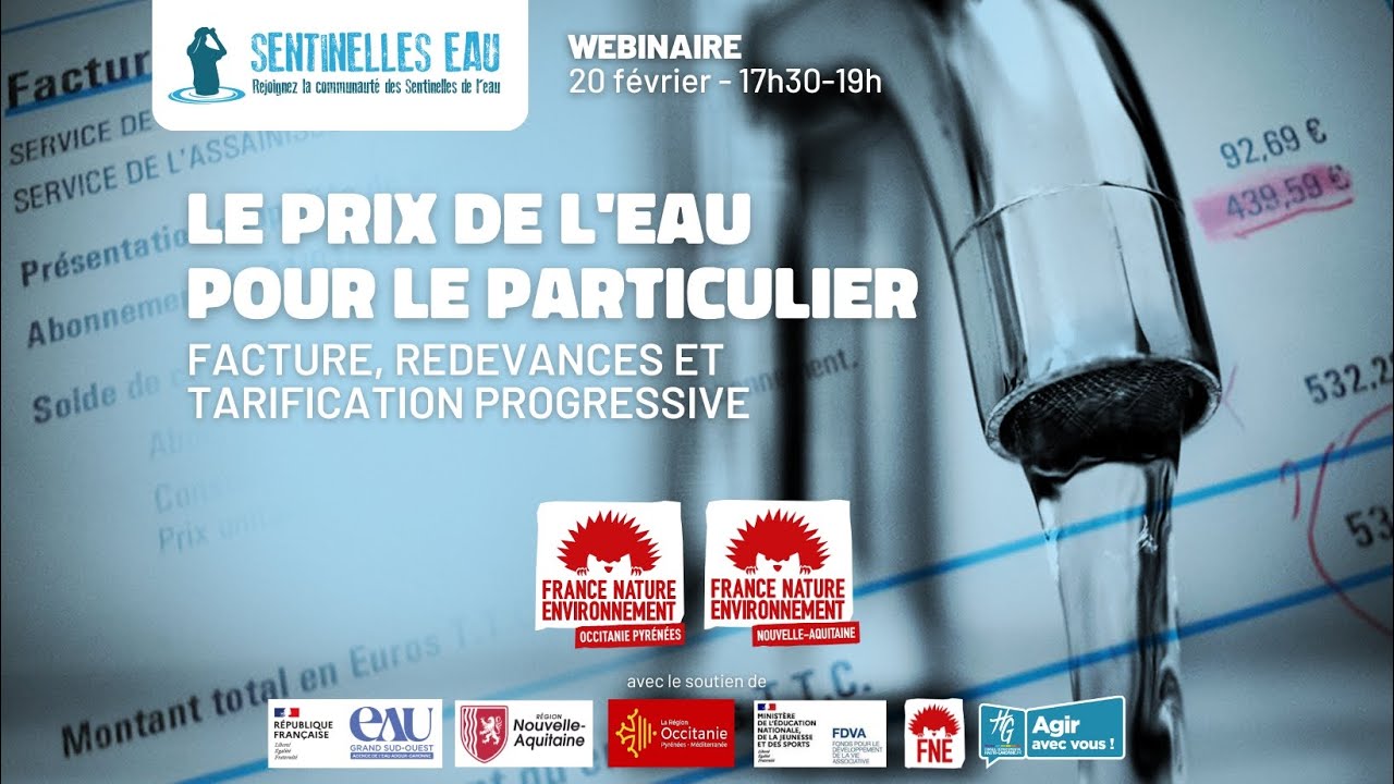 Webinaire : Le prix de l’eau pour le particulier en 2025