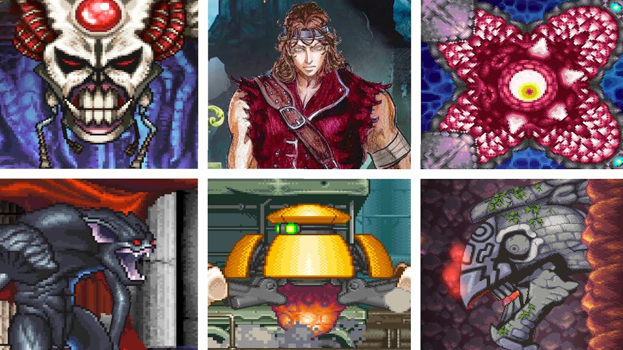 Contra & Castlevania ReBIRTH - All Bosses + Endings