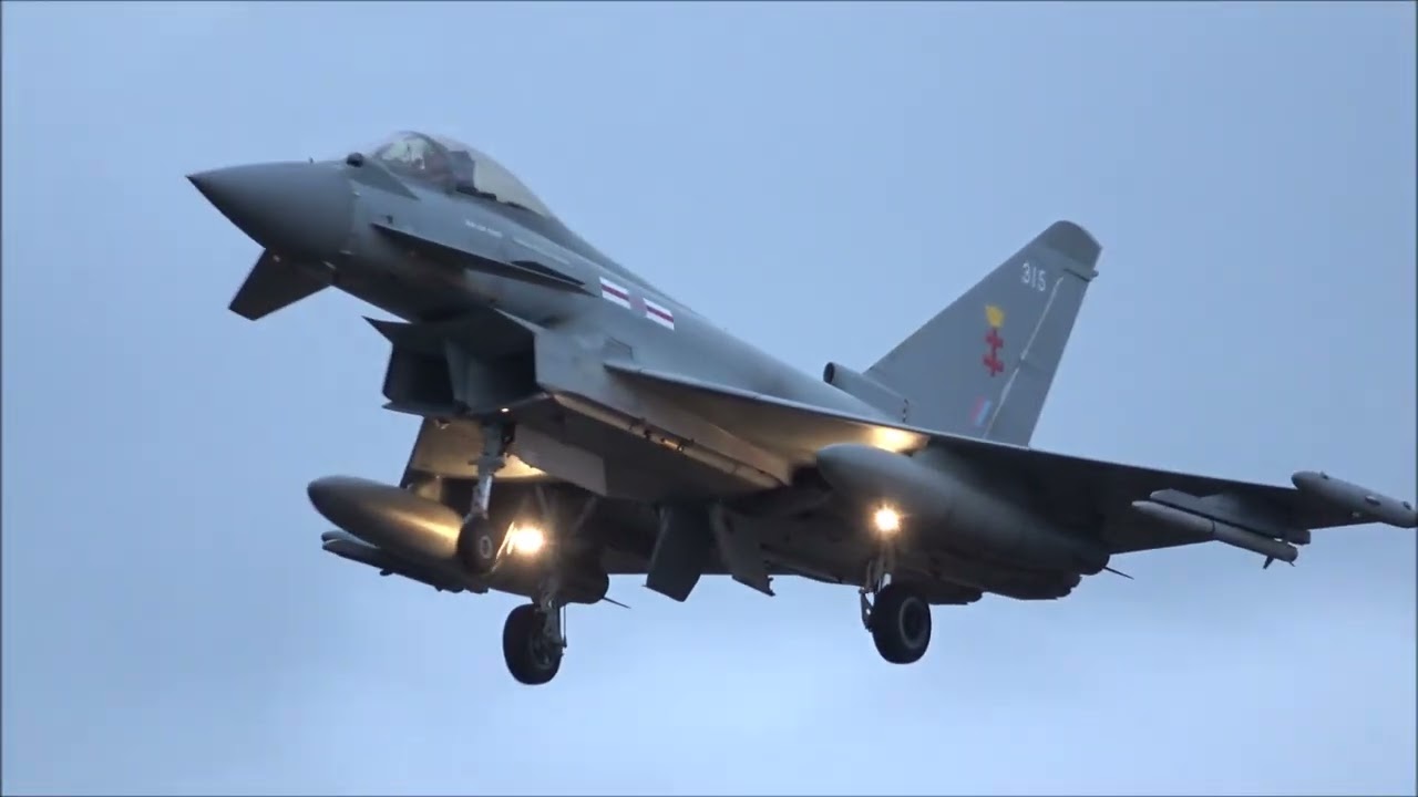 RAF Coningsby, 12th February 2026. Typhoon action Day & Night.