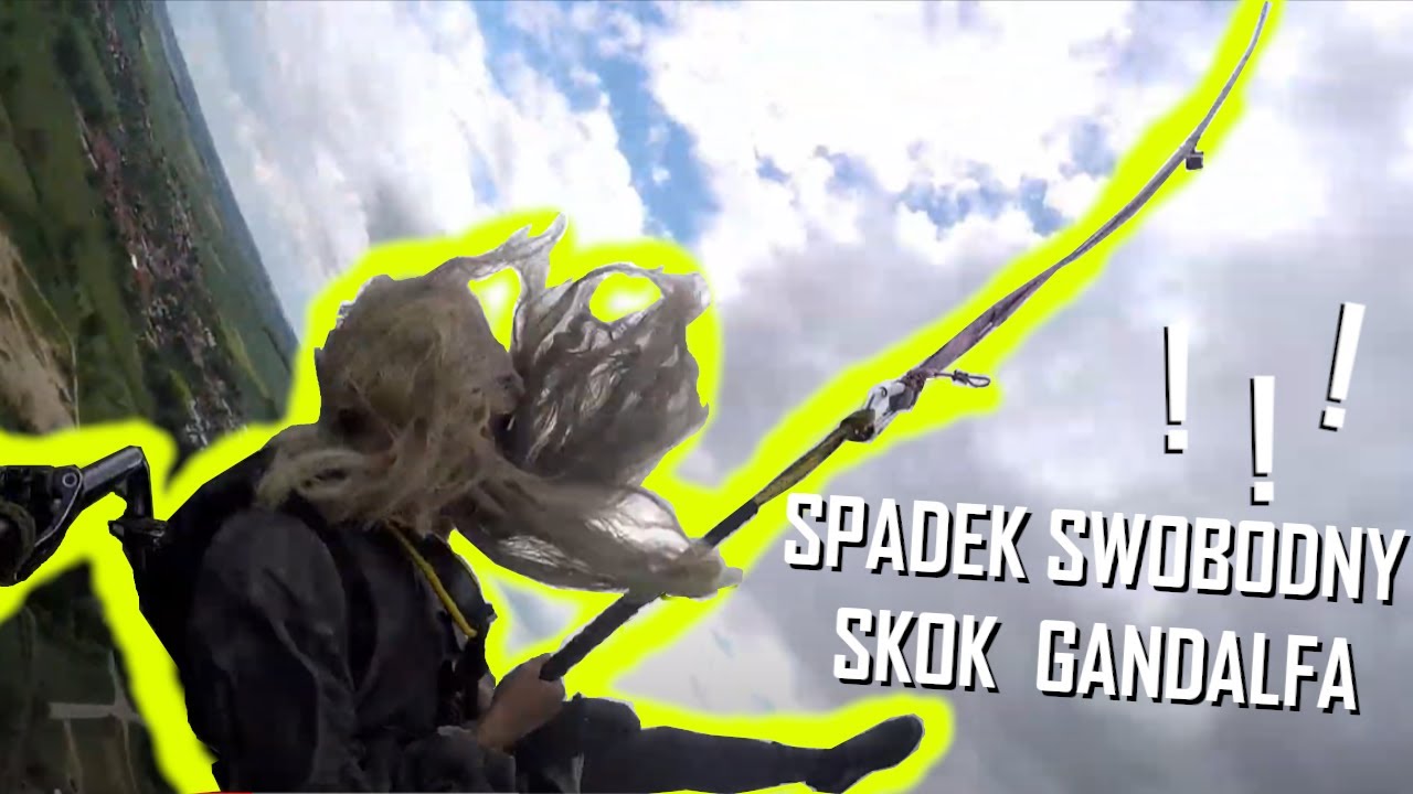 Spadek swobodny - Dream Jump Głog&oacute;w 222 m (Gandalf)