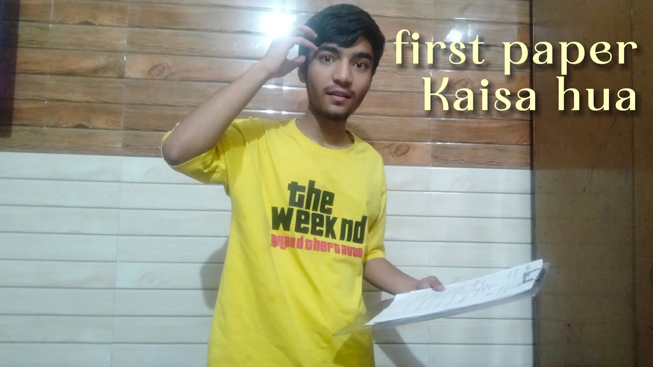 First paper Kaisa hua📝