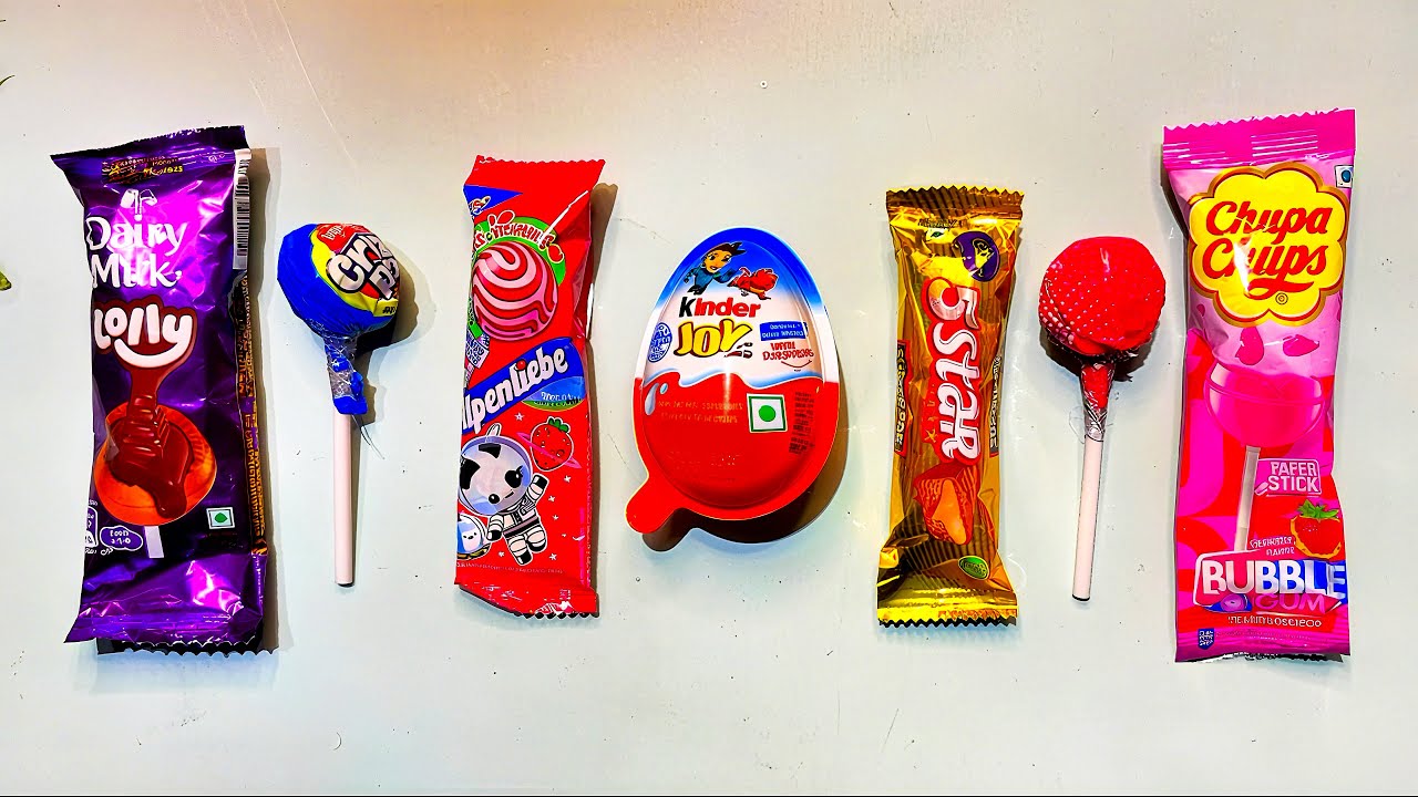 Satisfying ASMR Rainbow Candy Lollipops 🍭 Double Chupa Chups Unboxing | No Talking