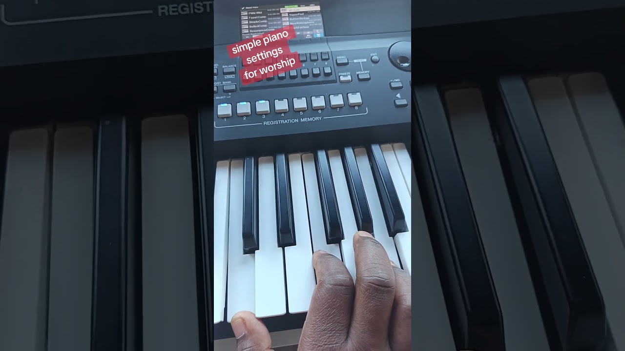 simple piano setting for worship #pianosongs #gospelsinger #sx600 s #psrsx600