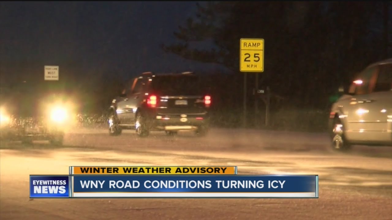 Western New York roads rurn icy