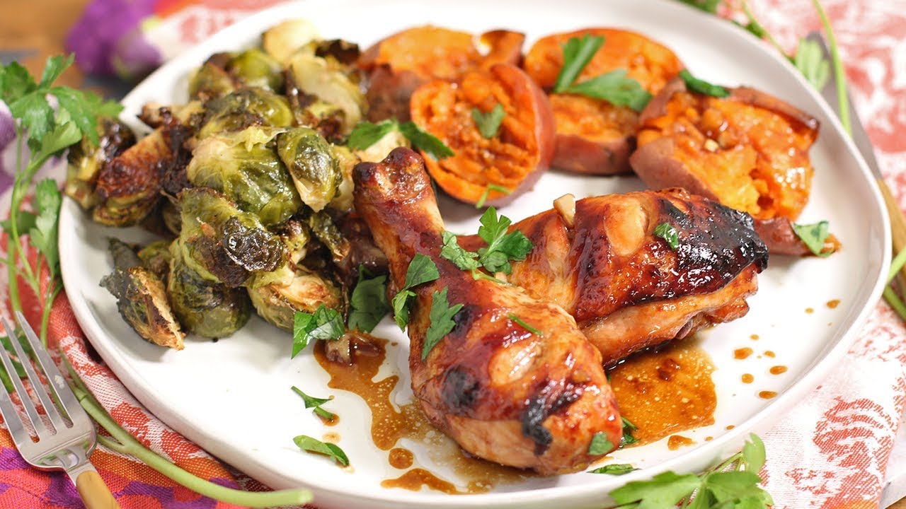 Maple Garlic Chicken | Full Meal