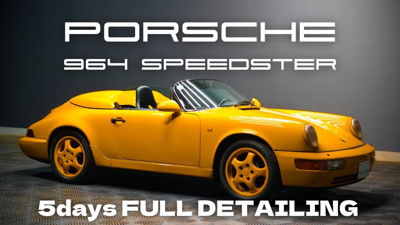 【完全版】ポルシェ964スピードスターをフルディテイリング / 964 Speedster 5days FULL DETAILING in Japan.