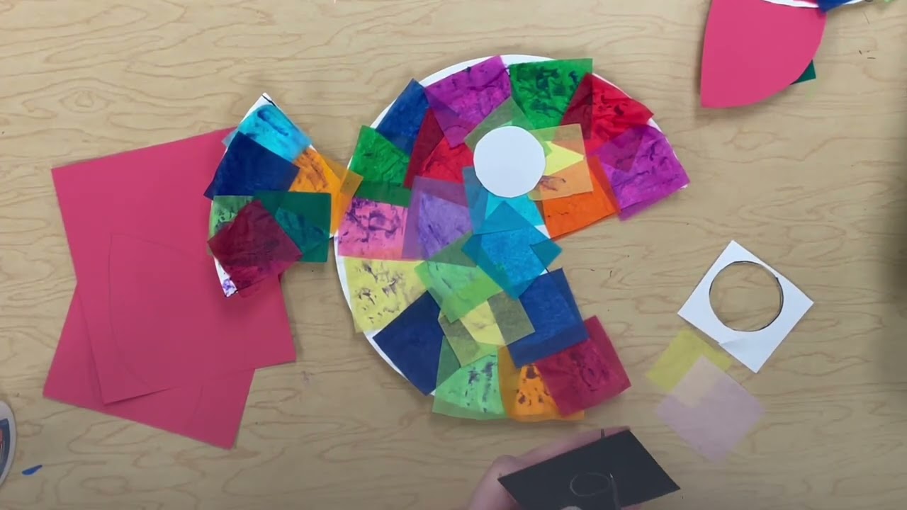 Paper Plate Rainbow Fish