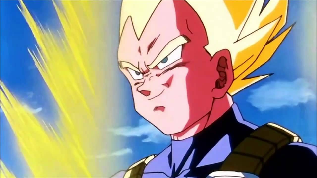 DragonBall Z - Vegeta Punches His Son!