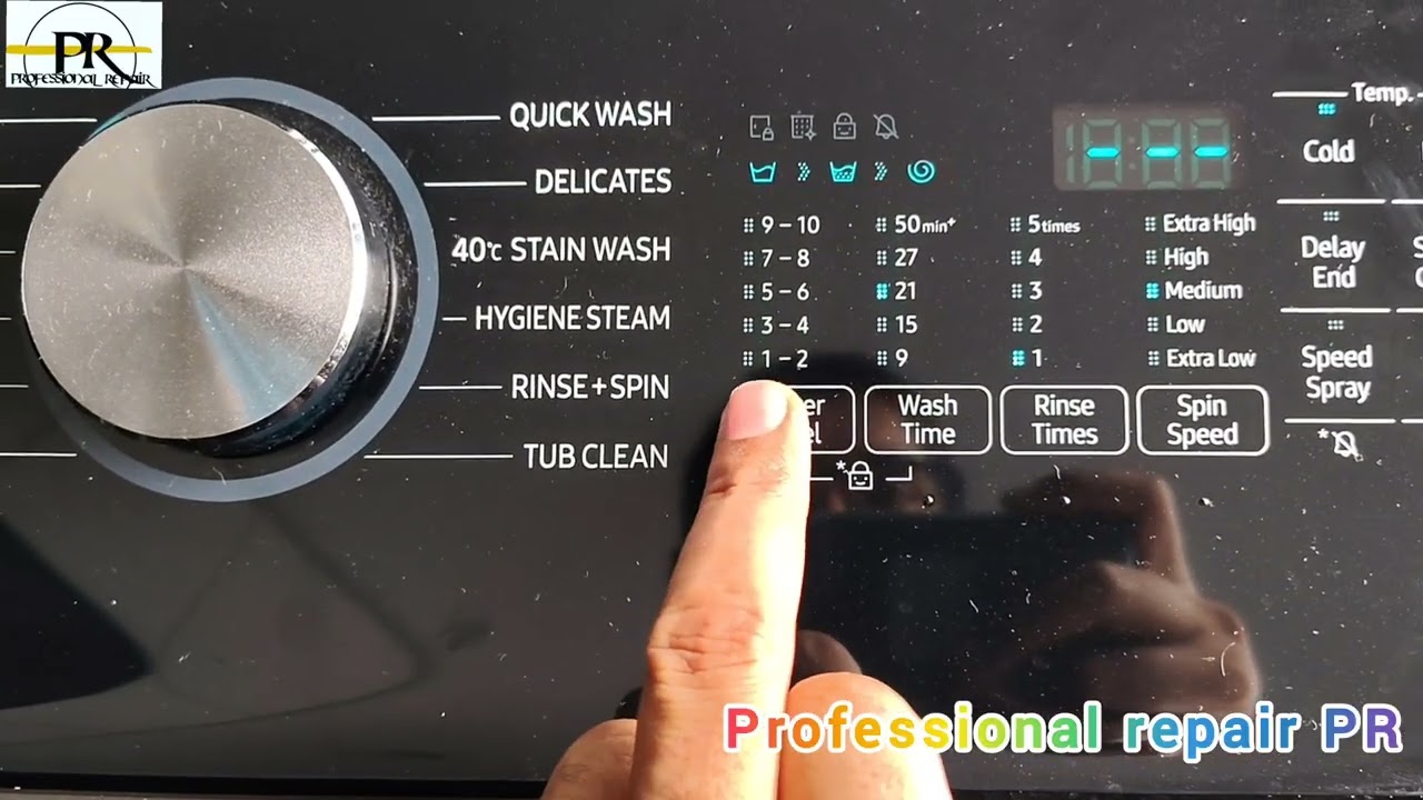 How to use spin Samsung washing machine 