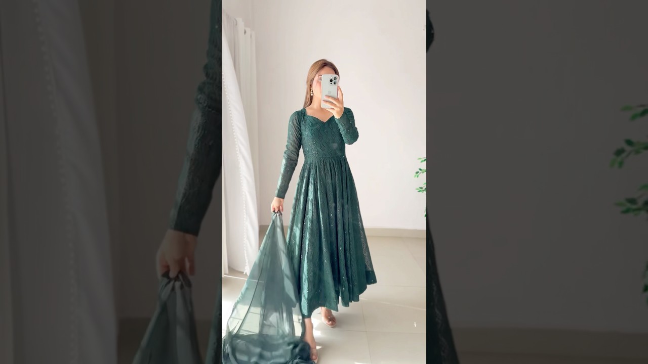 💕Lukhnowi Style Sequence Work Anarkali Gown : 1499/- | COD -YES | Book On Whatsapp +91 94094 49561