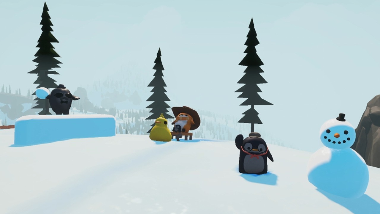 3 idiots messing around in sledding game || The Lovable Chaos