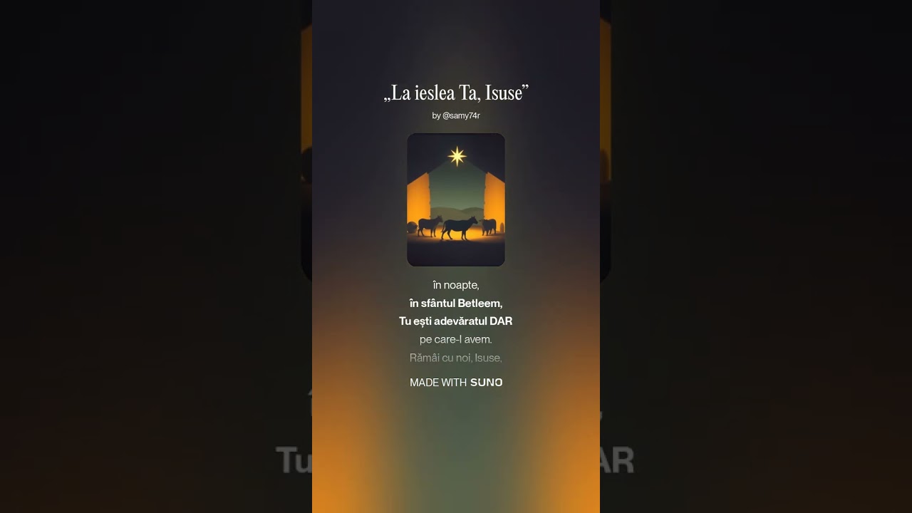 „La ieslea Ta, Isuse”