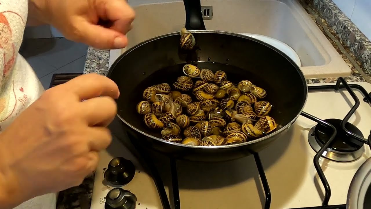 CRASTUNA ALLA  SICILIANA-lumache -escargots -🐌😋😋piatto contadino- sapori della terra di Sicilia