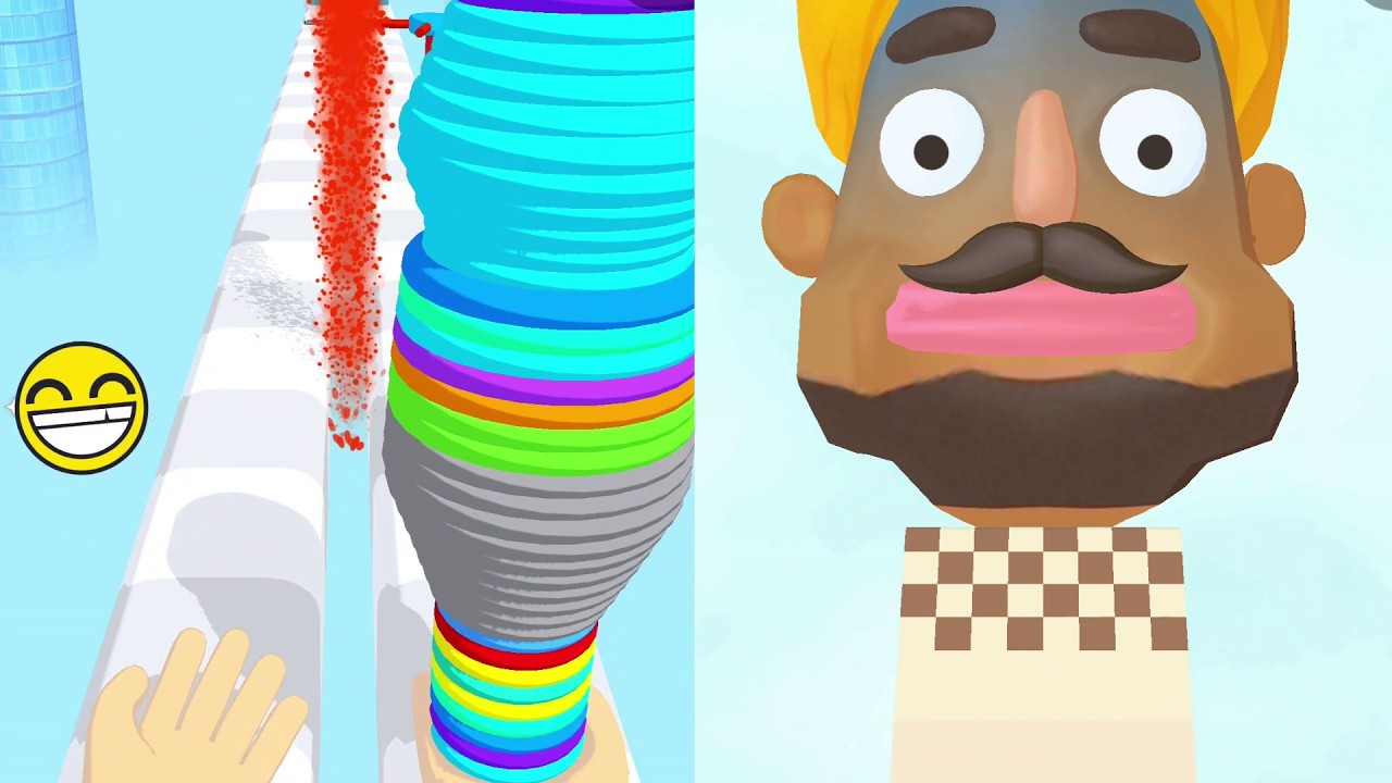 Toy Spring Vs Sandwich Runner- Satisfying Gameplay Walkthrough Android IOS- All Level Max Tiktok🌻🧿🌺🌈