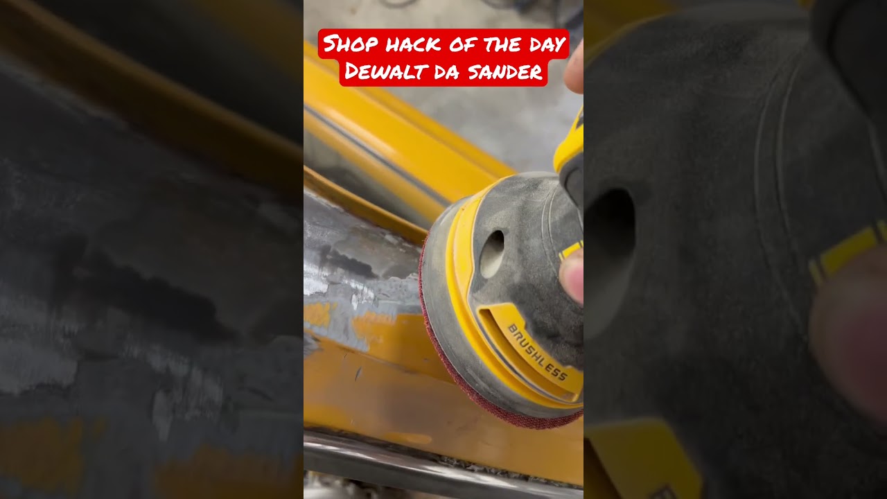 Dewalt DA Sander on Autobody?  #shophack #shortcut #autobody #fiberglass #sanding