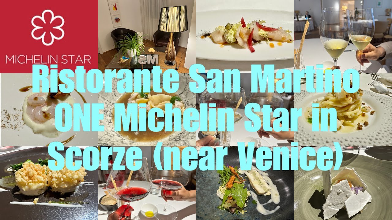 Ristorante San Martino ONE Michelin Star in Scorze (near Venice)🇮🇹 Wine pairing tasting menu REVIEW
