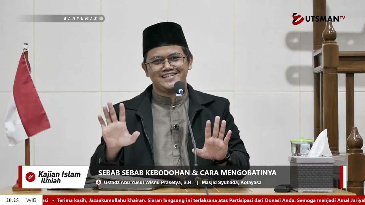 LIVE Sebab Sebab Kebodohan & Cara Mengobatinya - Ustadz Abu Yusuf Wisnu Prasetya, S.H.