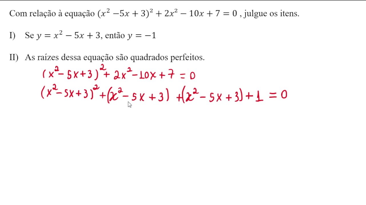 Quest&atilde;o de Matem&aacute;tica da Banca Quadrix