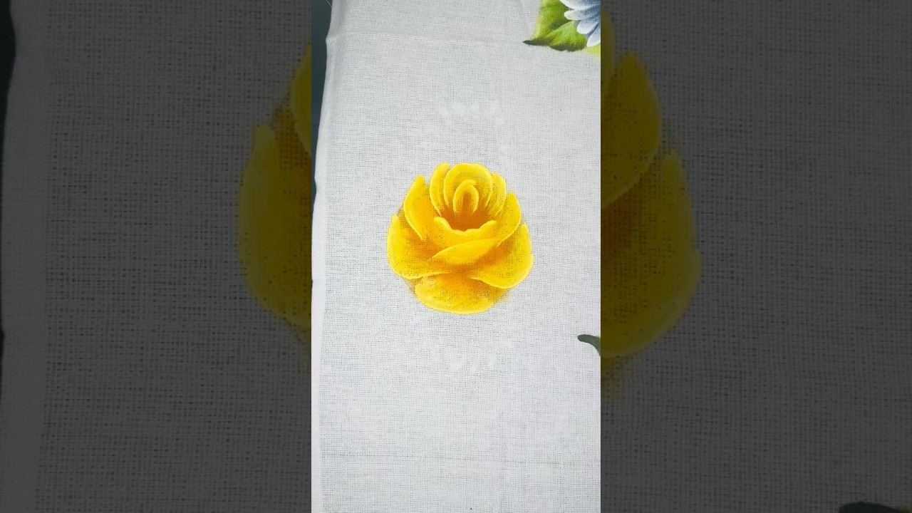 Aprenda a pintar rosas amarelas