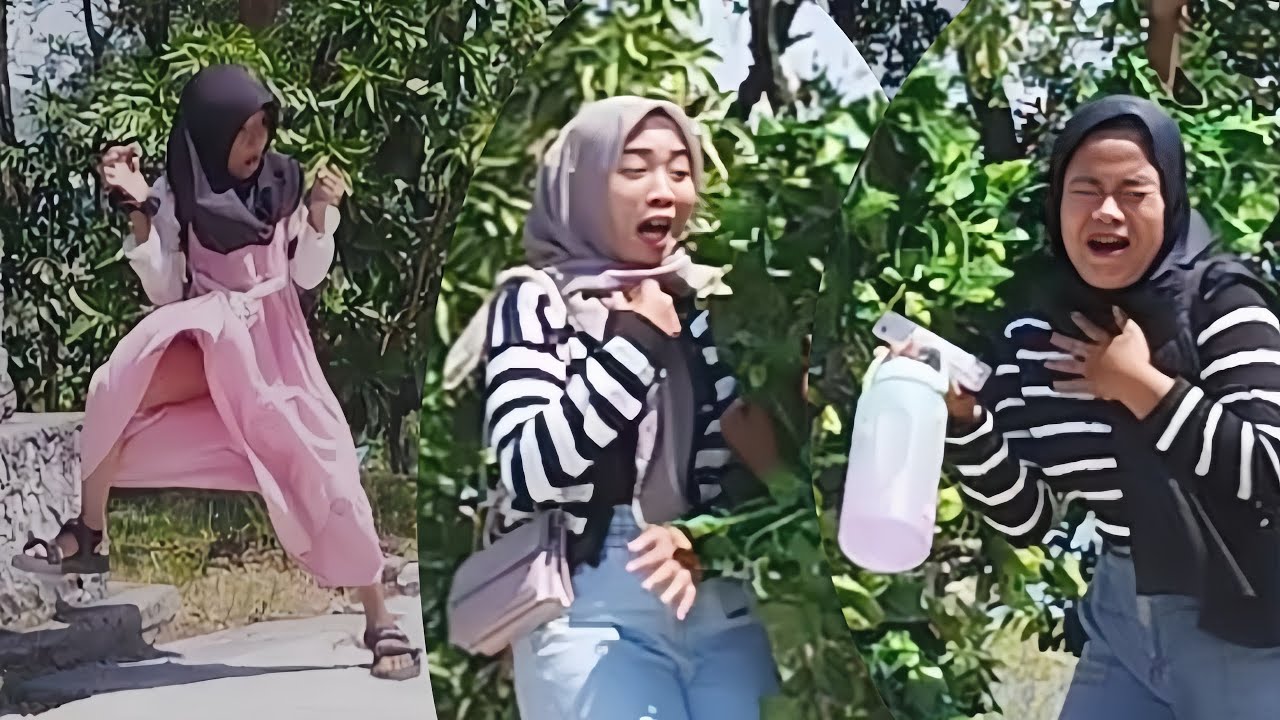 Terkejut dan Menangis !! Bushman Prank Indonesia !! Just For Laughs Gags !! Funniest Prank