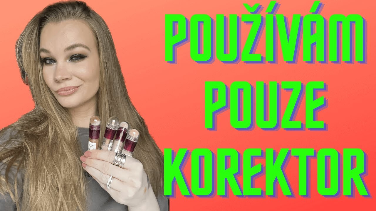 🔥 Full face s Maybelline Instant Anti Age Eraser 🔥 | Líčení pouze s korektory ‼️ | Anet Pichlíková