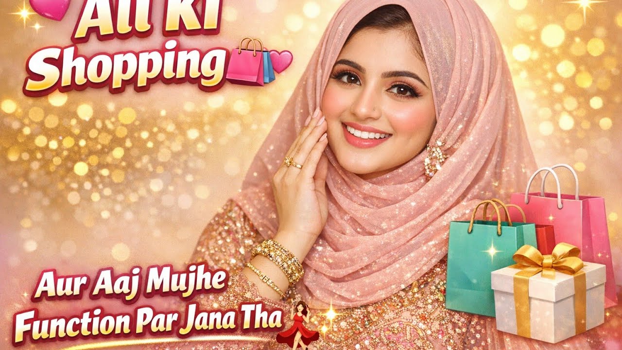 Ali ki shopping aur aaj mujhy function pr Jana tha