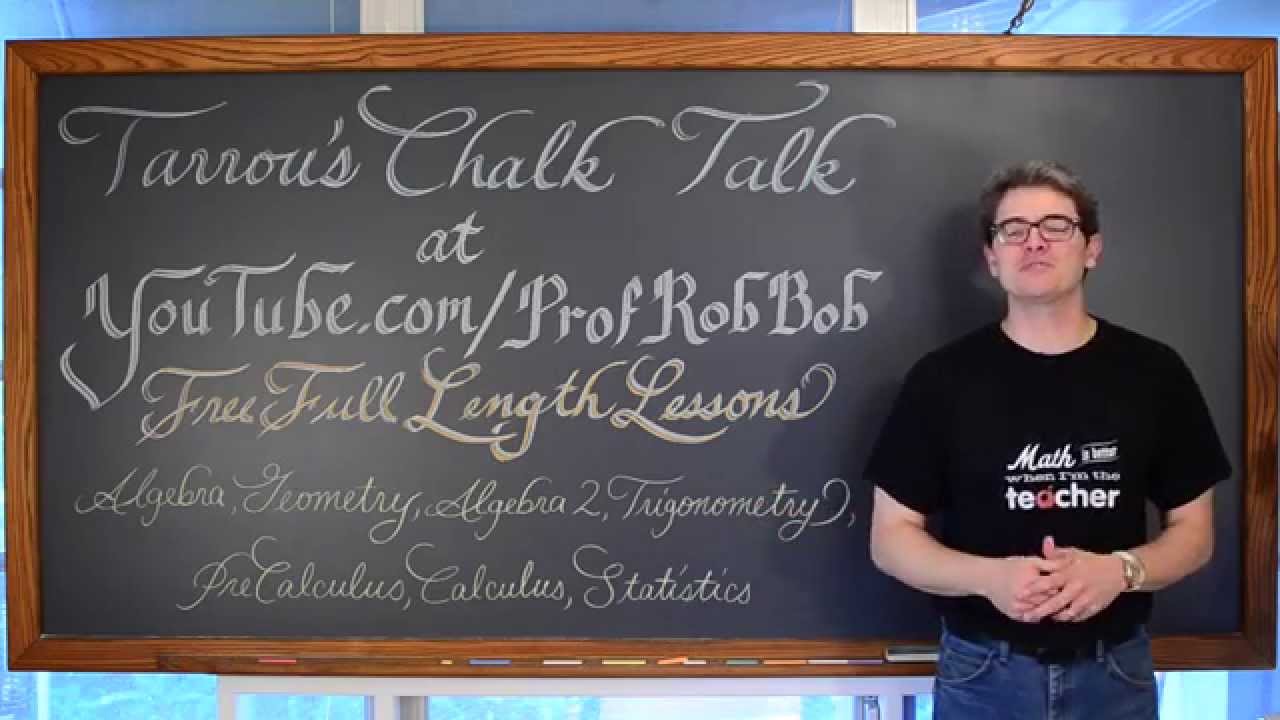 Free Math Lessons at Tarrou's Chalk Talk
