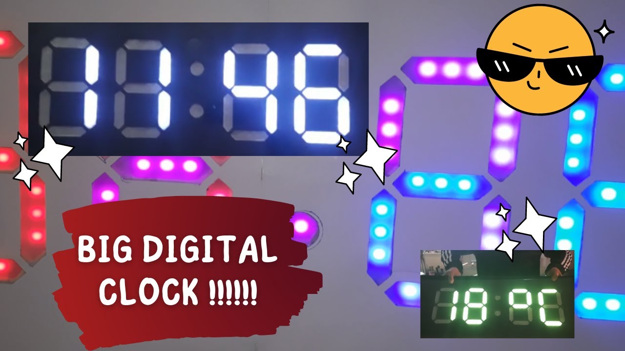 كيف اصنع ساعة كبيرة make big clock