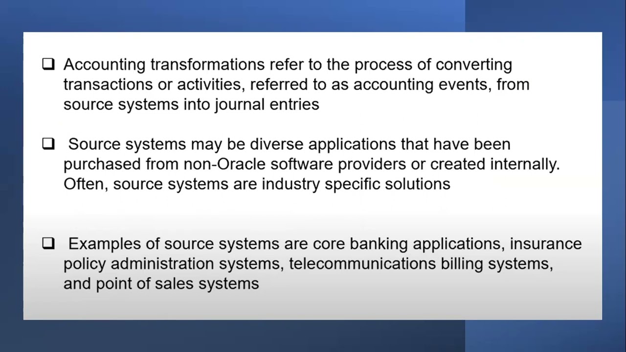 Начало работы с Fusion Accounting Hub Основы Oracle Fusion Accounting Hub