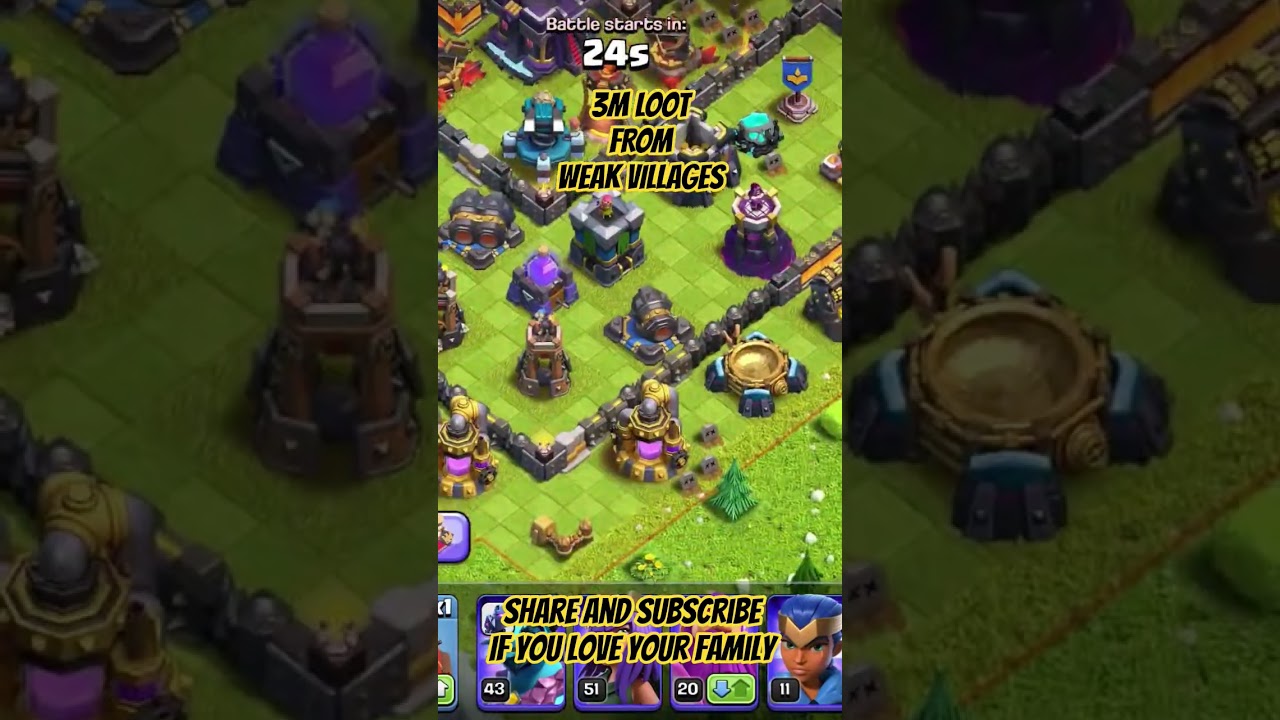 EASY 3M LOOT GOLD AND ELIXER - CLASH OF CLANS 