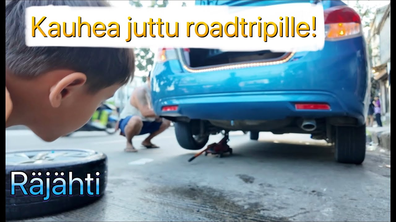 Roadtrip on nyt ohiko! Manilaan art in island taidemuseoon ja rengas räjähtää. Vlog 16