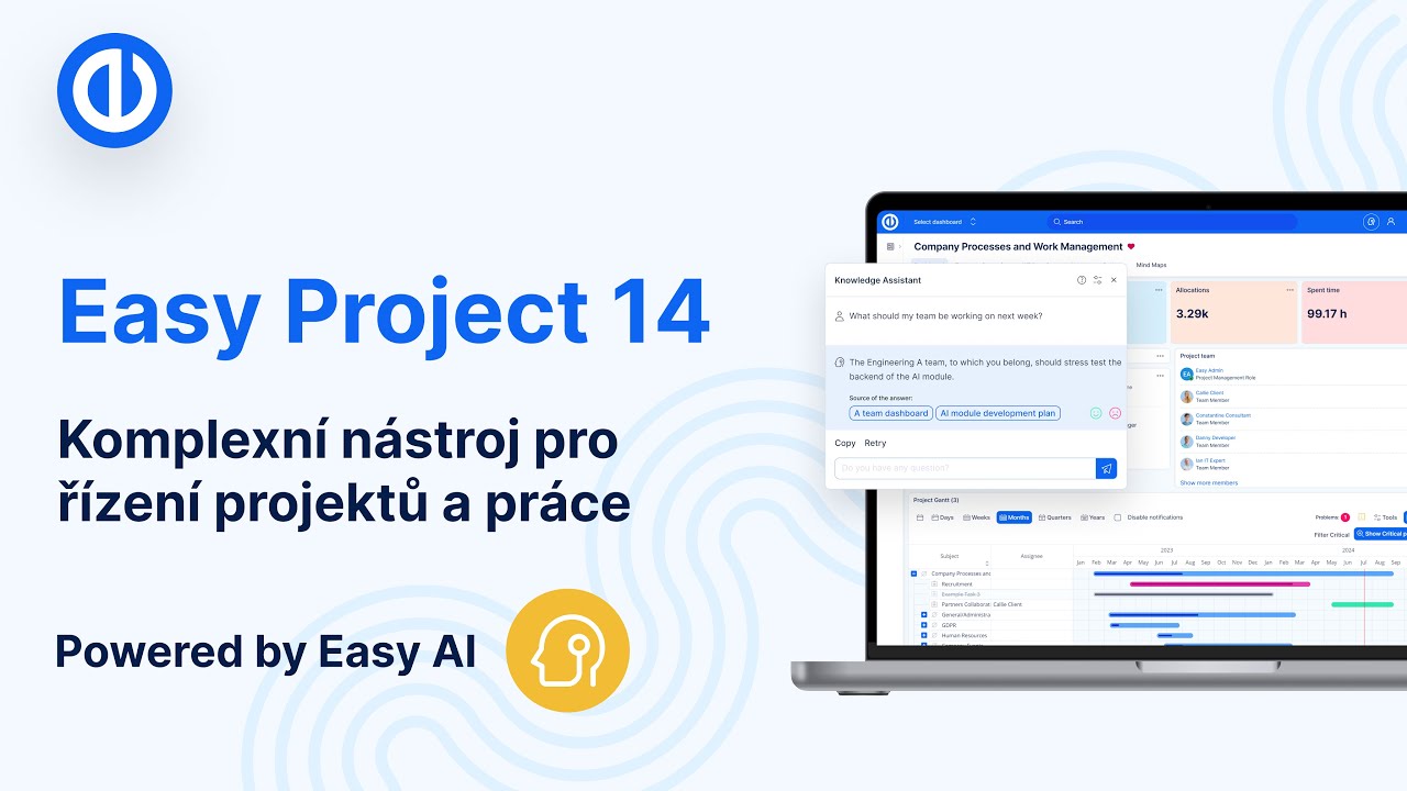 Easy Project 14: Komplexní nástroj pro řízení projektů (nyní s podporou AI)