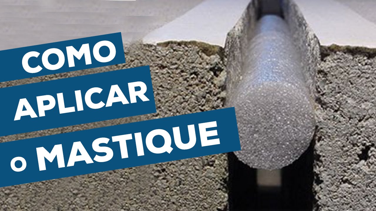 Junta de fachada: Aplicação do mastique