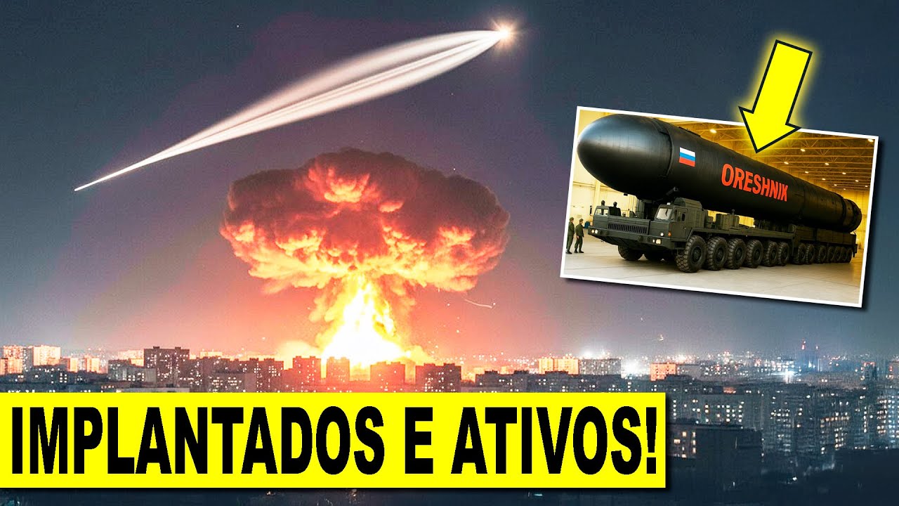 Mísseis Nucleares Oreshnik totalmente IMPLANTADOS e APONTADOS para o Ocidente na Bielorrússia