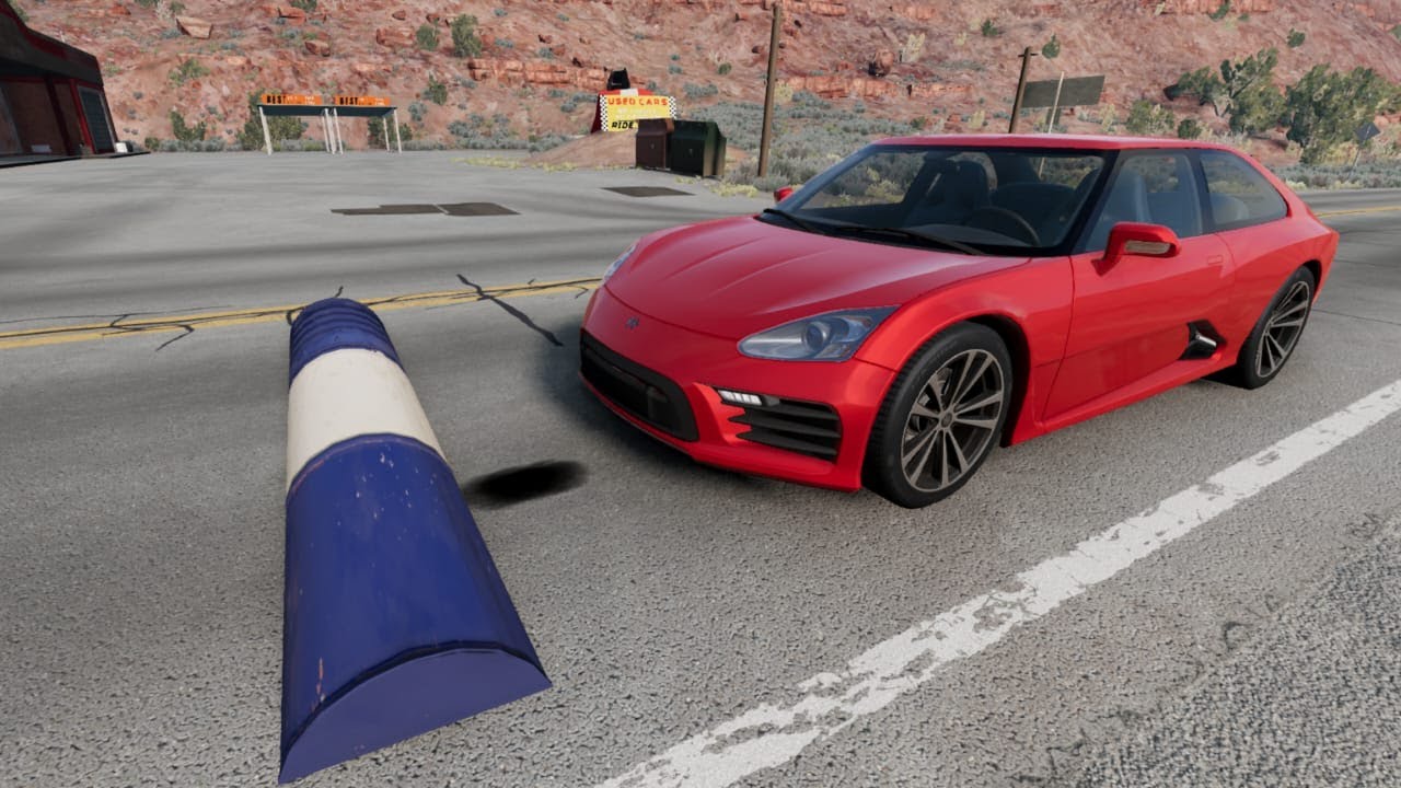 Massive Speed Bumps - BeamNG.Drive