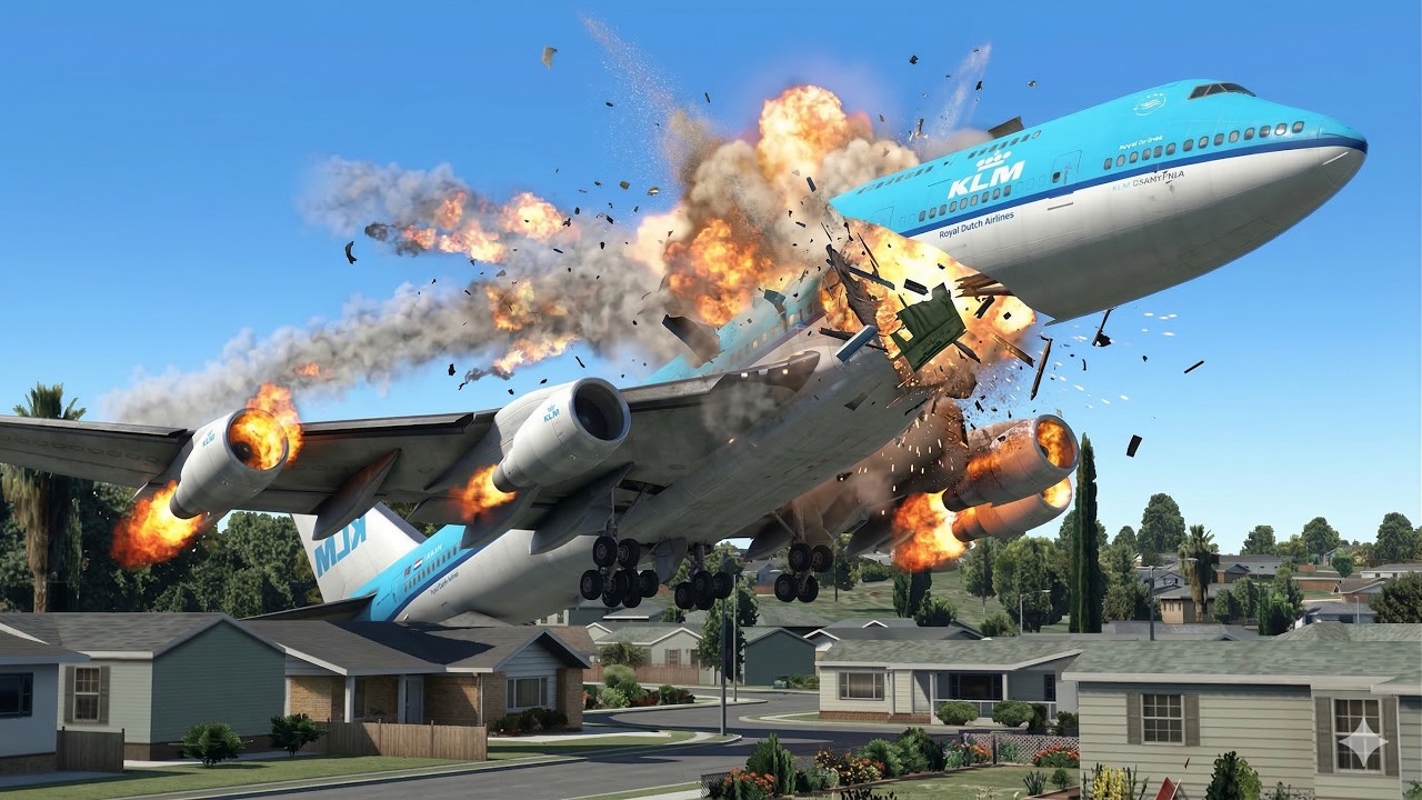 🔴LIVE Boeing 747 Landing Goes Horribly WRONG | X-PLANE 11
