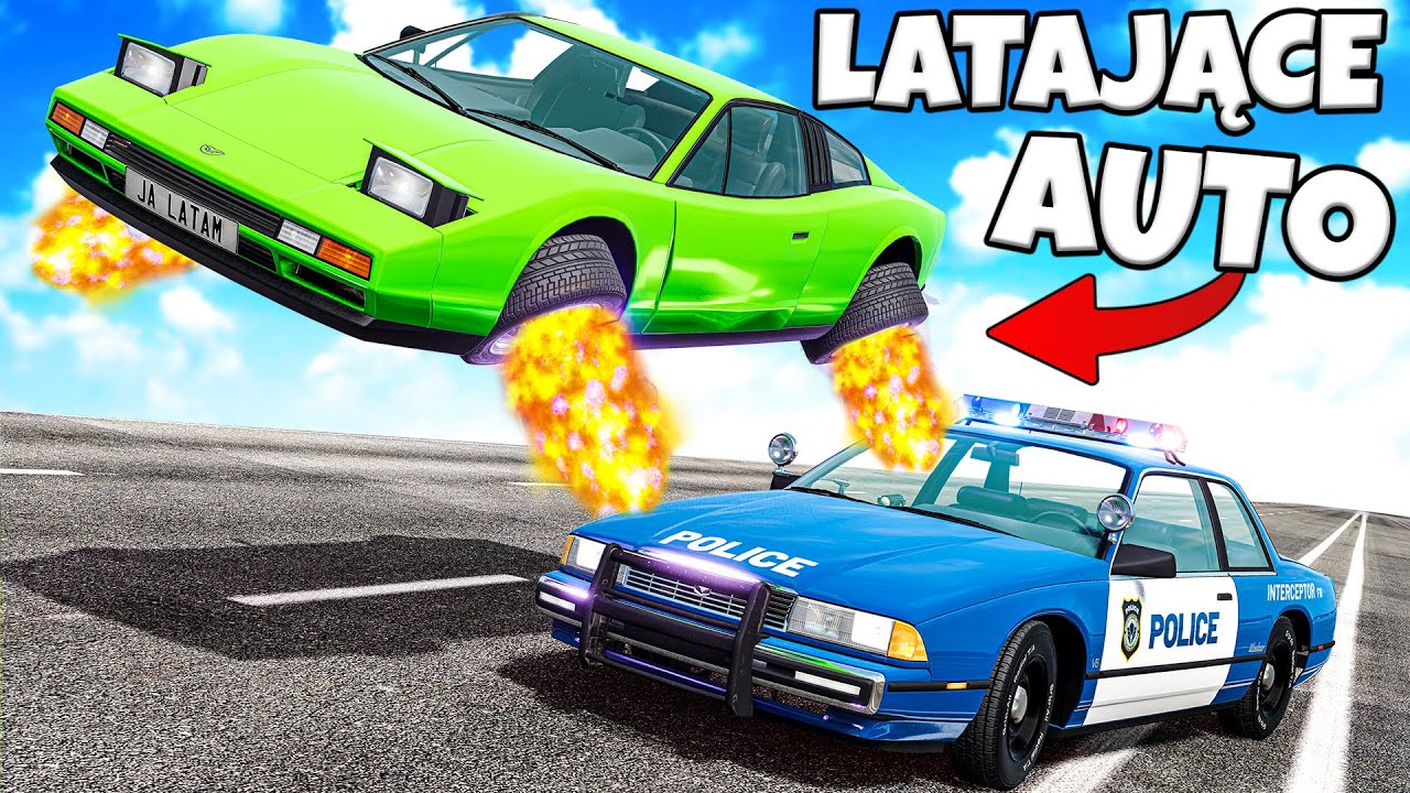 ❄️ UKRADŁEM LATAJĄCE AUTO!? 50 MILIONÓW DOLARÓW | BeamNG Drive|
