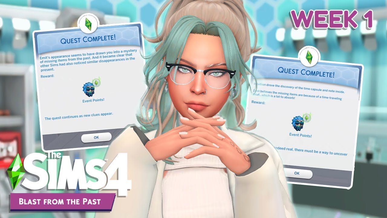 WEEK 1 COMPLETED 💚 Blast from the Past Event | The Sims 4