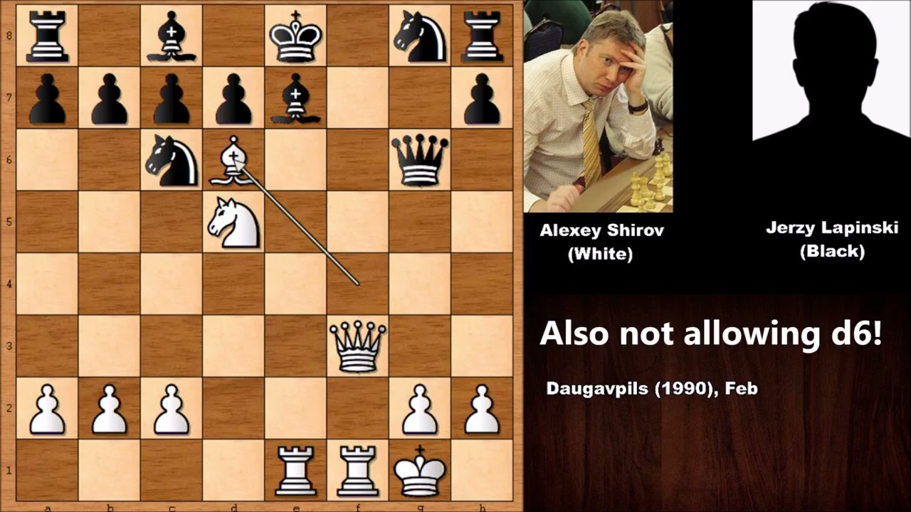 Alexey Shirov vs Jerzy Lapinski (1990)