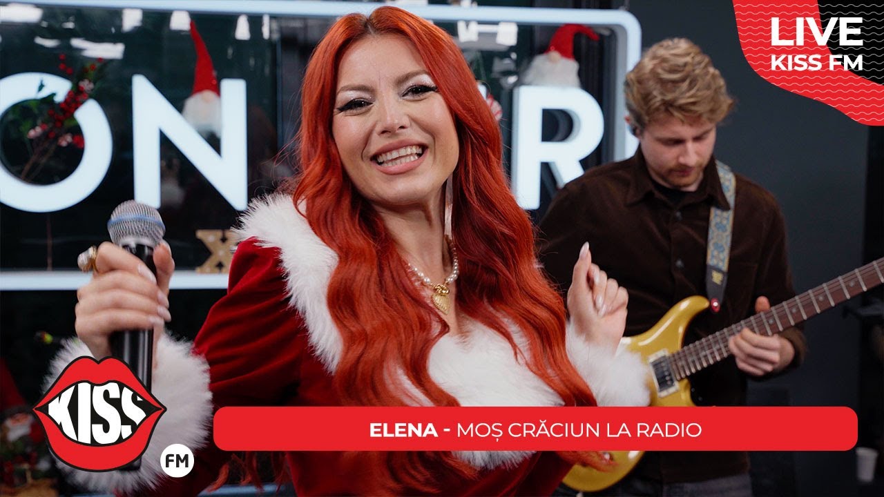 ELENA - Moș Crăciun la radio (LIVE @ KISS FM)