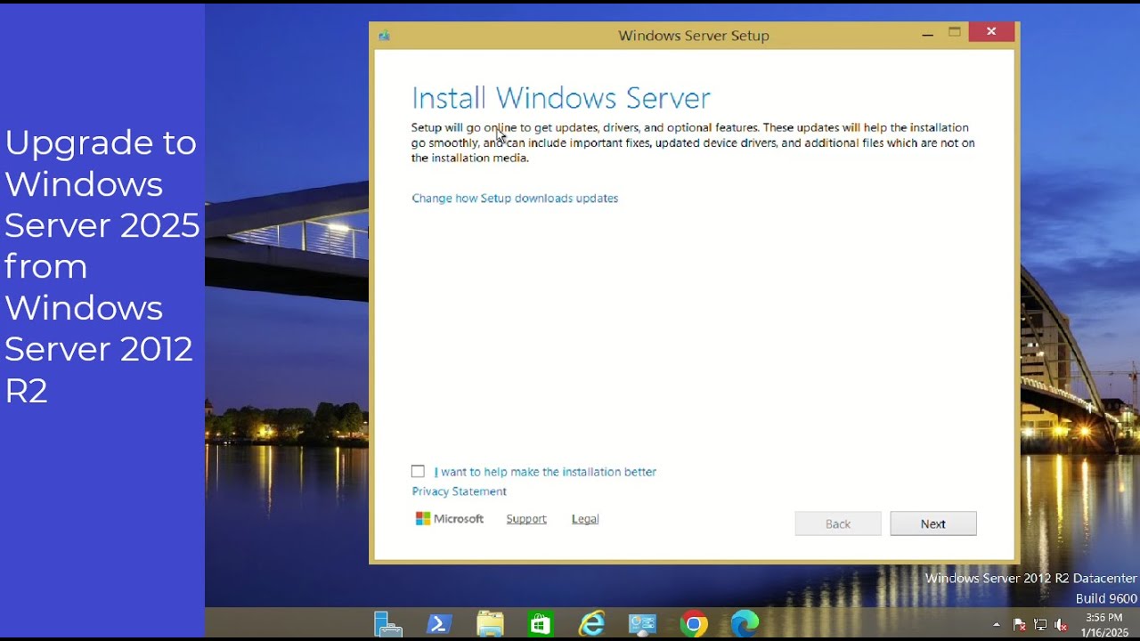 How to Upgrade to Windows Server 2025 from Windows Server 2012 R2 (In Place Upgrade)