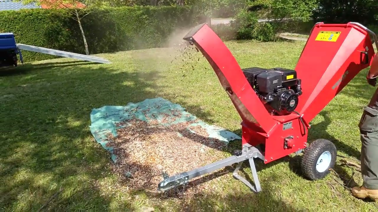 Hecht 6642 benzin häcksler, elektrostart Gartenhäcksler