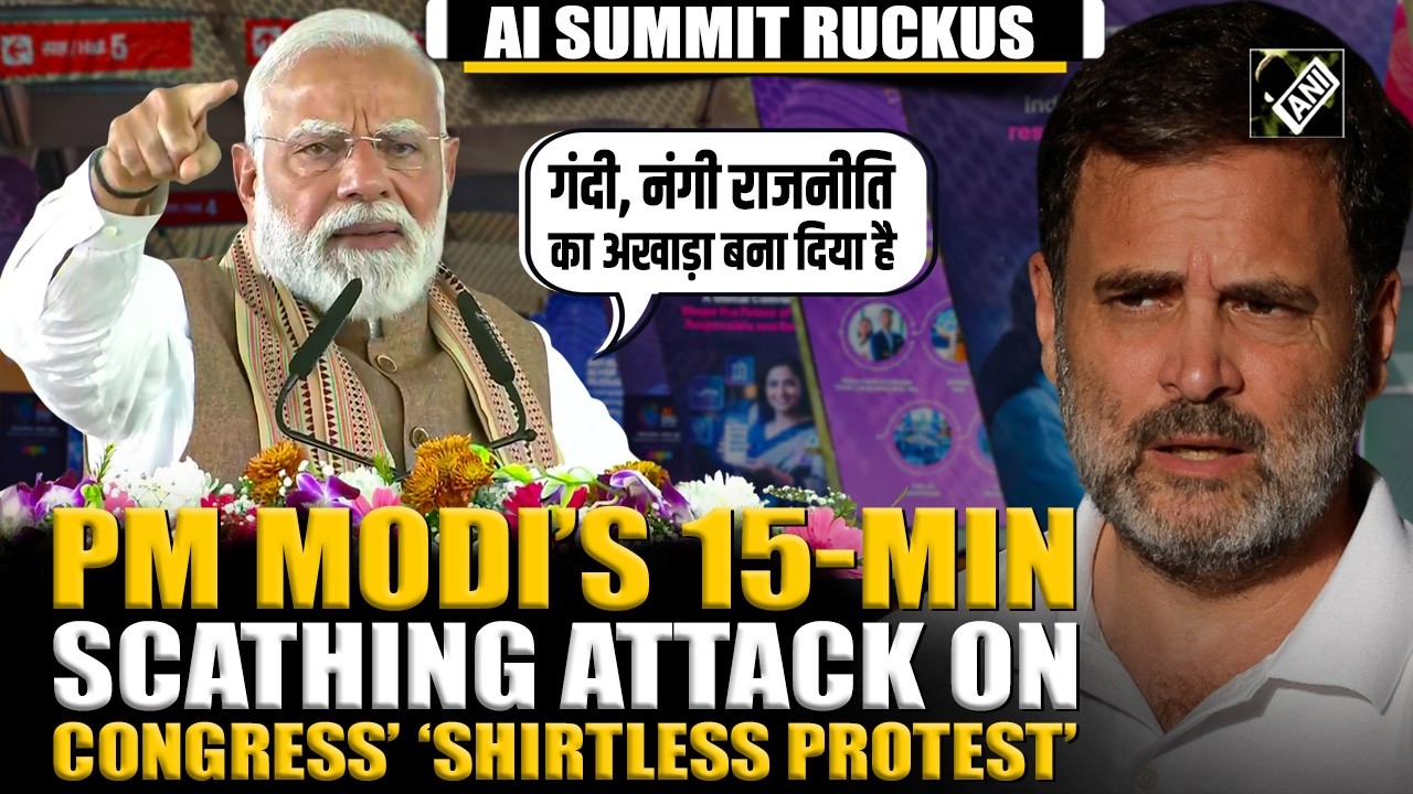 ‘Congress पहले से ही नंगी है’ PM Modi’s 15-min scathing attack on Congress over ‘shirtless’ protest