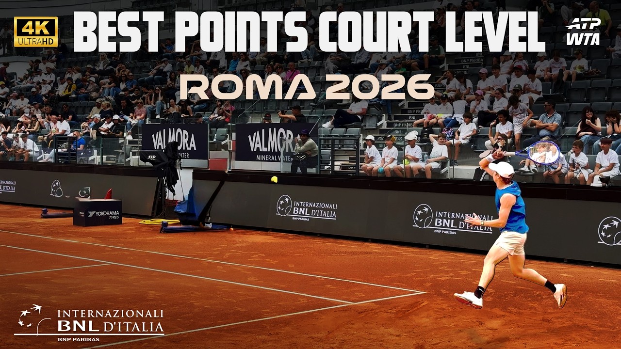 🎾 Best Court Level Points in 4K | ATP Rome 2026 ft. Djokovic, Musetti, Jodar, Fonseca & More!