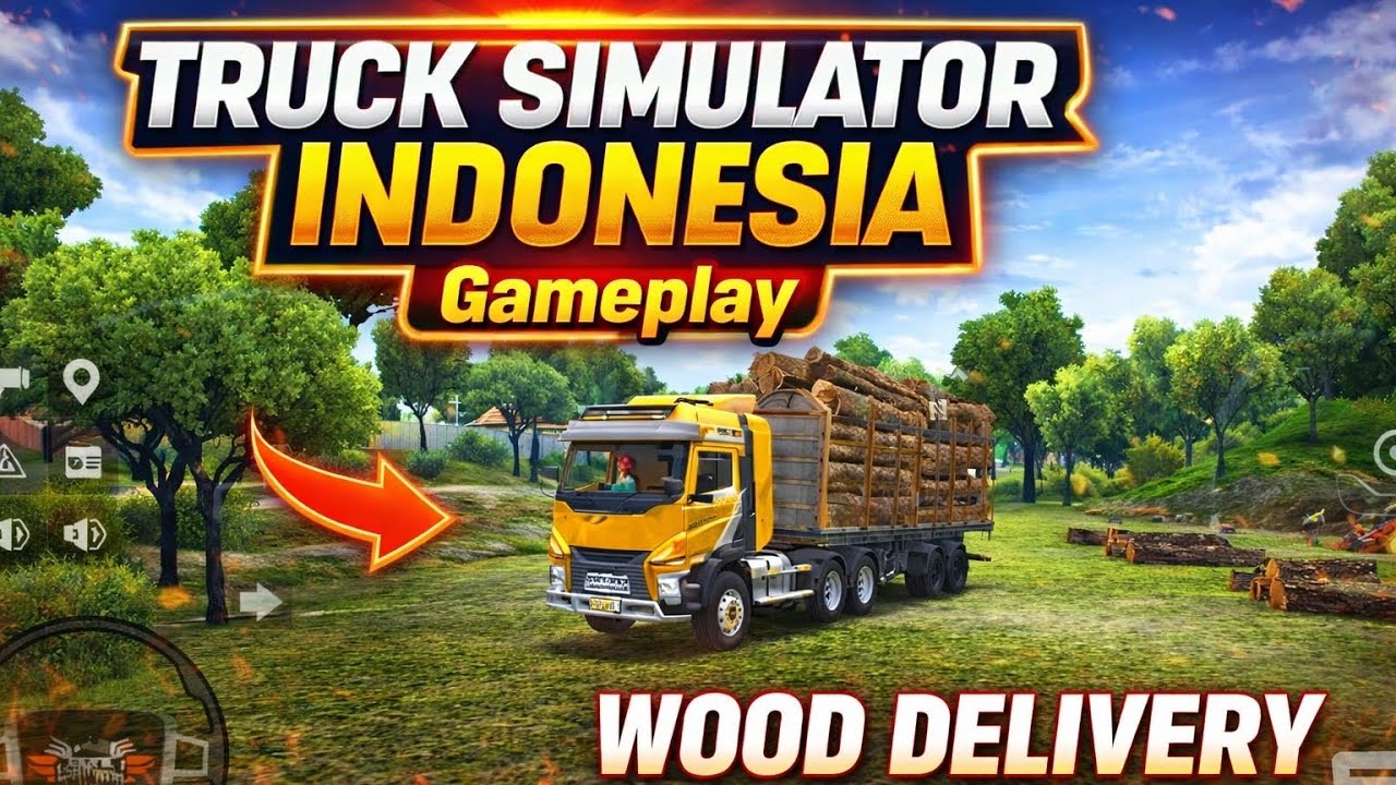 Wooden Log Delivery on Beautiful Coastal Roads 🌊 | Truck Simulator Indonesia Gameplay