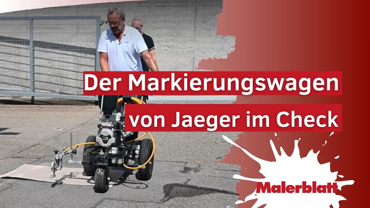 Der Markierungswagen von Jaeger Lacke im Check